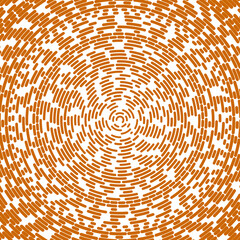 Radial stroke pattern. Abstract line circles, design elements. Vector illustration with editable strokes. Black and white,