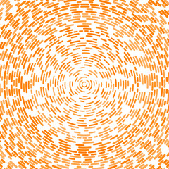 Radial stroke pattern. Abstract line circles, design elements. Vector illustration with editable strokes. Black and white,