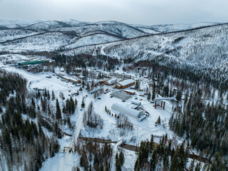 Chena Hot Springs Alaska Aerial