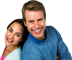 Obraz premium Portrait of happy young couple