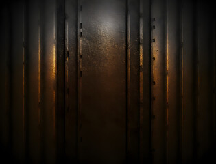 steel metal rusty texture wallpaper dark gray black  soft blur background. Generative ai.