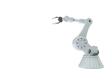 Illustration of robotic arm with claw