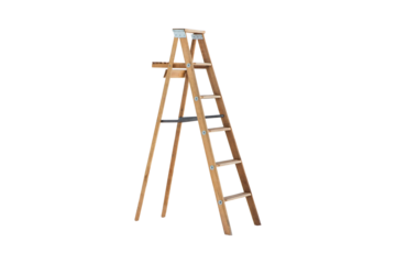 Wooden step ladder