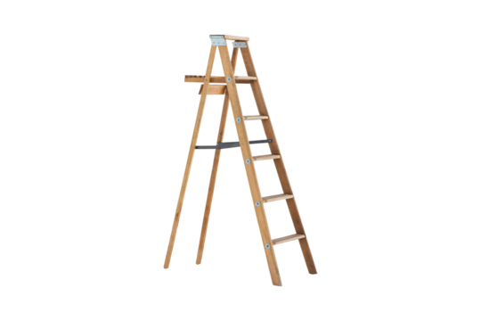 Wooden step ladder