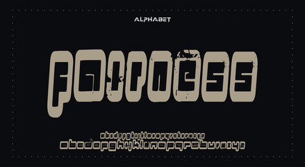 FAIRNESSAbstract Fashion Best font alphabet. Minimal modern urban fonts for logo, brand, fashion, Heading etc. Typography typeface uppercase lowercase and number. vector illustration full Premium look