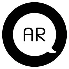 augmented reality glyph icon