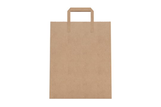 Digitally generated image of brown paper bag
