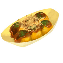 たこ焼きのイラスト