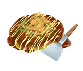お好み焼きのイラスト