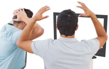 Disappointed football fans