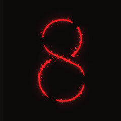 Number symbol of lights