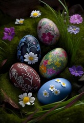 Obraz na płótnie Canvas easter eggs 