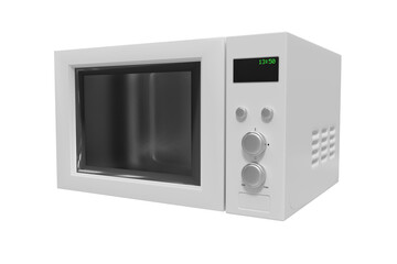 White microwave oven - obrazy, fototapety, plakaty