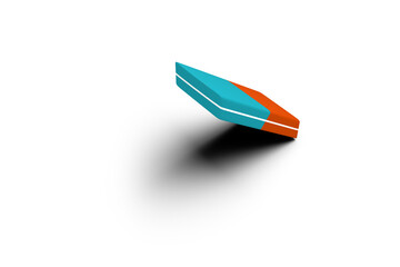 Vector image of eraser