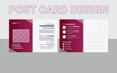 design template, Post Card Design, Postcard Design Template, Vector Design