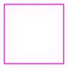 Basic shape neon background. Electric geometric shape with light flare glow on transparent. Shining logo border design for casino night club disco rave party in 1980 style vector illustration