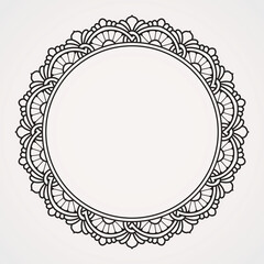 Photo frames, text with beautiful combination of flowers and ornaments. suitable for henna, tattoos, photos, coloring books. islam, hindu,Buddha, india, pakistan, chinese, arab