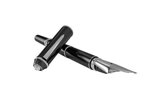 Digital image of black fountain pen