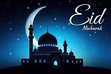 Eid Mubarak Wish Eid Fitr Image Ramadan 3 Generative Ai
