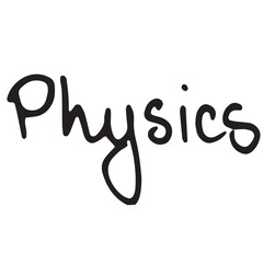 Physics text over white background