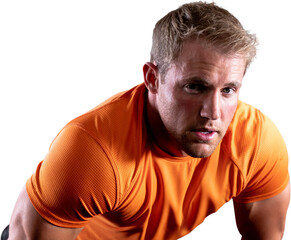 Obraz premium Athletic man after exercise