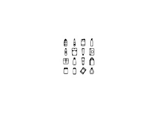 Zero waste line icons. Outline symbols isolated on white background. Recycling, reusable items, plastic free, save the Planet and eco lifestyle themes. Editable stroke. Vector collection.