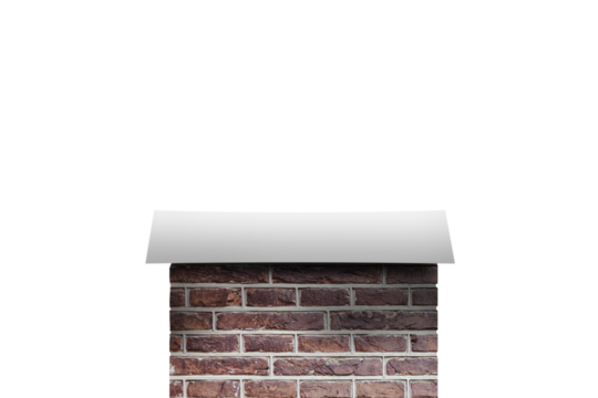 Red brick chimney - Powered by Adobe