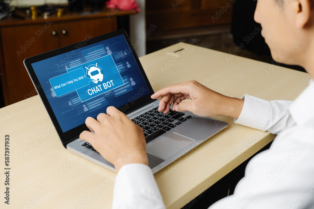 Poster chatbot software application for modish online business that automatically reply to customer questio