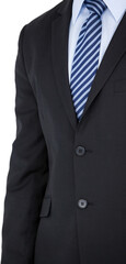 Mid section of well dressed businessman