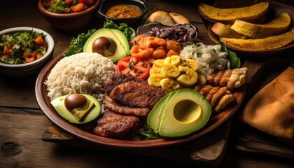 Colombian food by Generative AI.