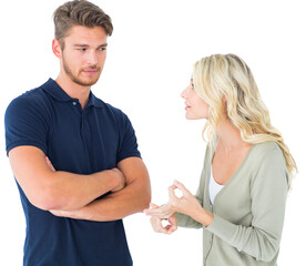 Young couple having an argument
