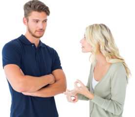 Young couple having an argument