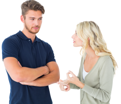 Young couple having an argument