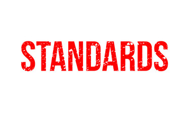 Digitally generated image of Standards text 