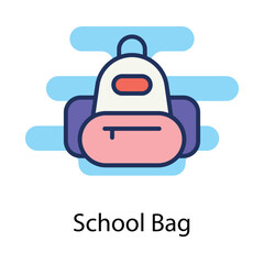 School Bag icon. Suitable for Web Page, Mobile App, UI, UX�and�GUI�design.