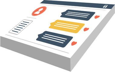 Social media interface icon