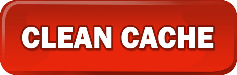 Red clean cache button icon