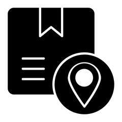 Parcel Location Glyph Icon