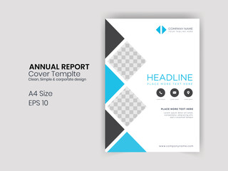Abstract annual report business professional book brochure flyer clean design