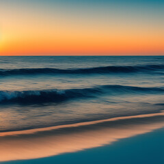Fototapeta na wymiar Beautiful sea landscape, in a nature background at sunset