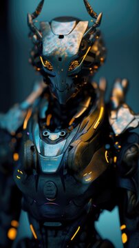 Alien robot with artificial intelligence