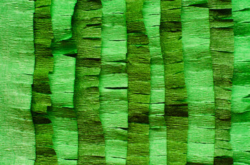 cut crepe paper. first step of making pinata