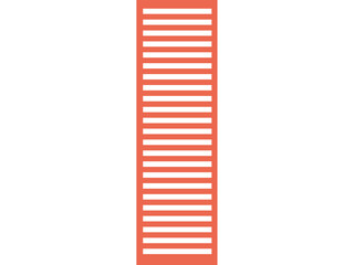 Orange strips over white background