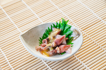 茹でホタルイカ　酢味噌和え