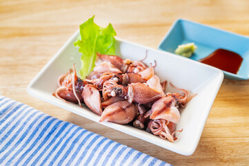 茹でホタルイカ　お刺し身