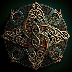 Celtic ornament. Celtic Culture. AI generation