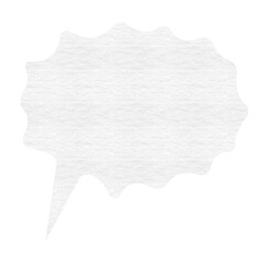 Speech bubble against white background