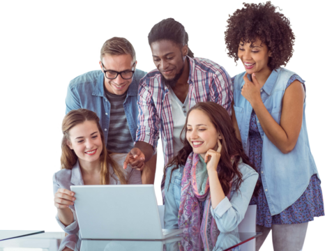 Fashion students working as a team 