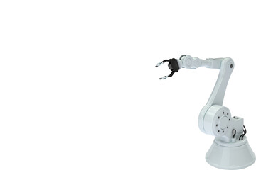 Naklejka premium Digitally generated image of robotic arm