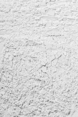 Texture of cracked white sand. powder, flour, cracks. Textured, cracked. White. Banner, advertising. Empty space. For an inscription.